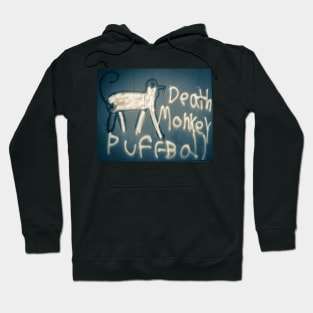 Death Monkey Puffball Blue Hoodie